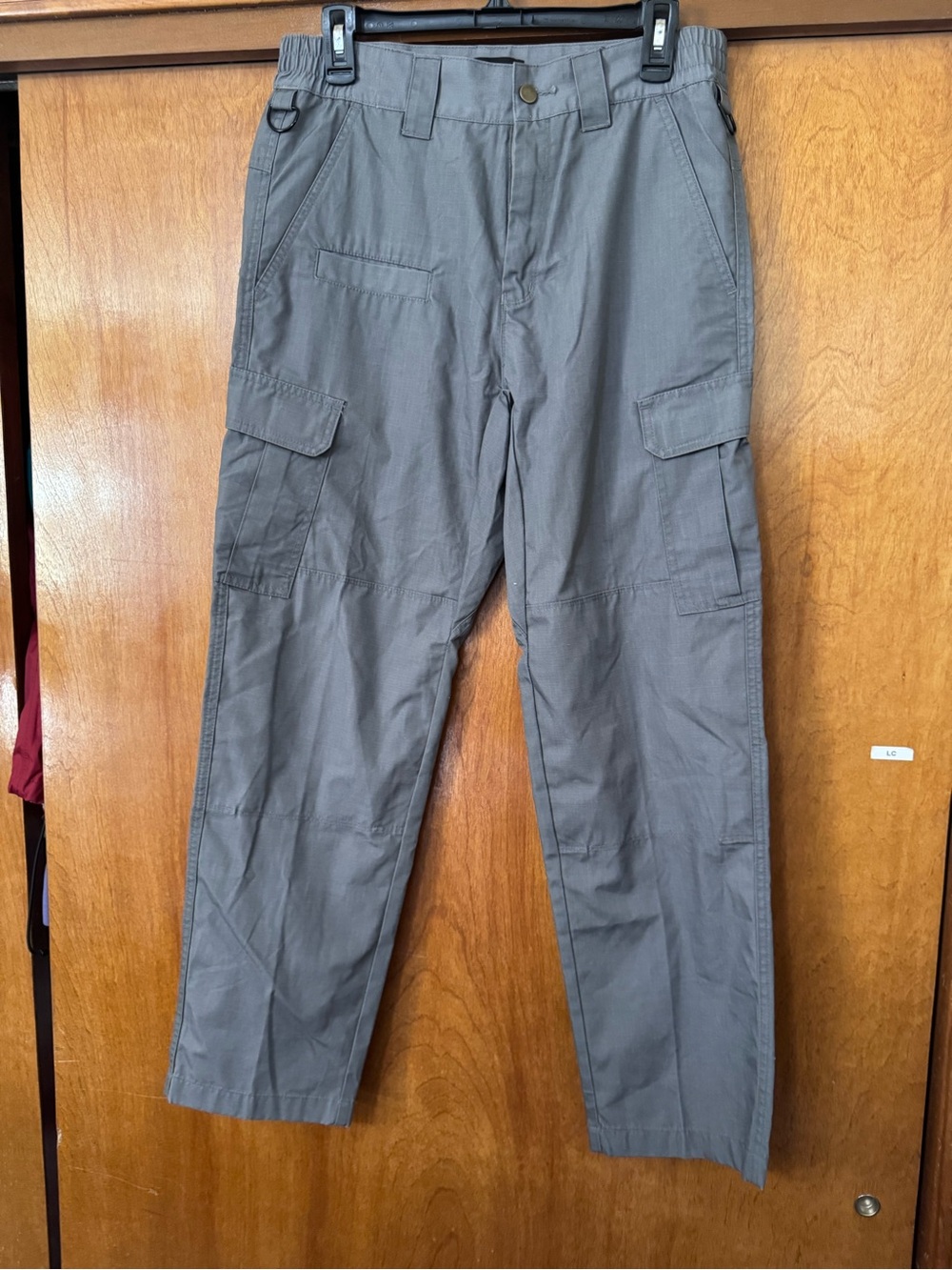 Galls Men's Tactical Cargo Uniform Pants Gray 30x30 Polyester/Cotton Metal Rings